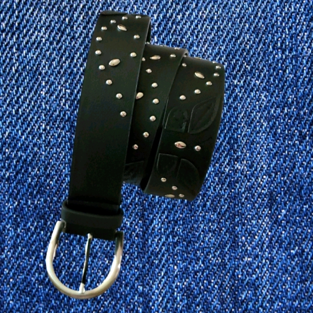 💕 Black Leather Butterfly Belt